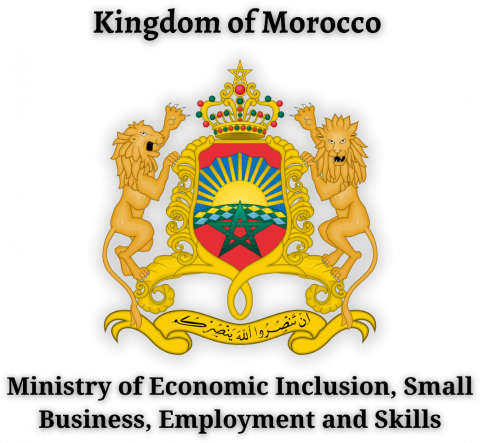 Kingdom of Morocco, Ministry of Economic Inclusion, Small Business, Employment and Skills logo