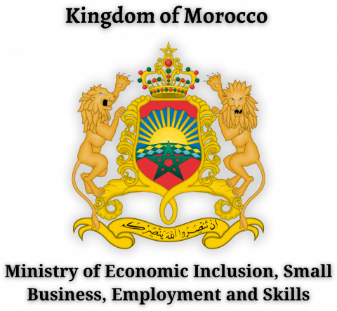 Kingdom of Morocco Ministry of Economic Inclusion Small Business Employment and Skills logo